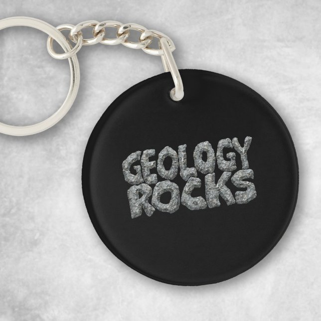Geology Rocks | Earth Science Pun | Geologist Key Ring (Creator Uploaded)