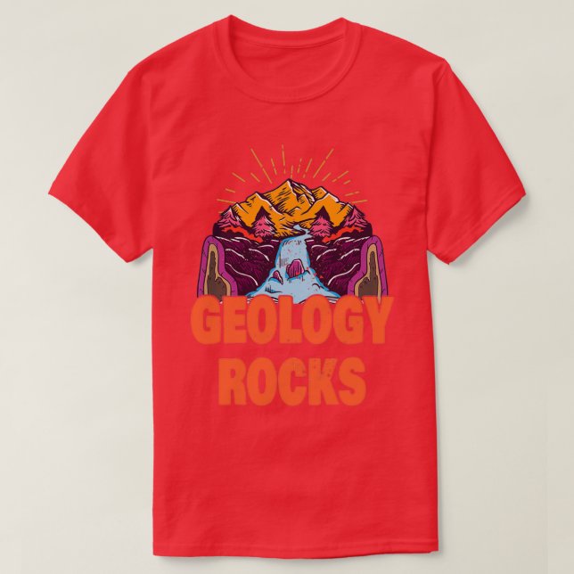 Geology Rocks Funny Geologist Petrology T-Shirt (Design Front)