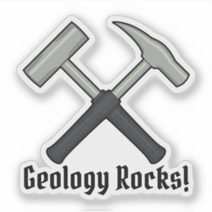 Geology Rocks!  Geologist's Hammer Logo Vinyl