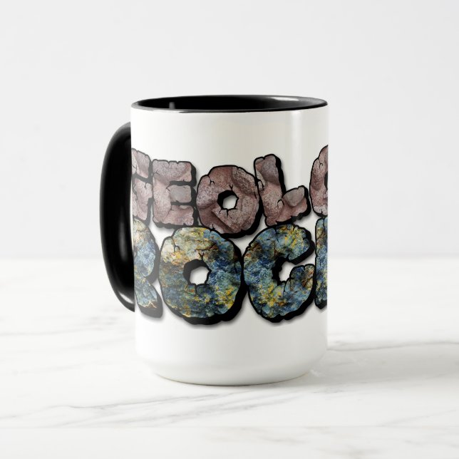 Geology Rocks! Nerd Geek Science Humour Mug (Front Left)