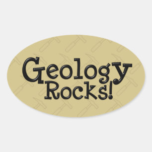 Geology Rocks! Oval Sticker