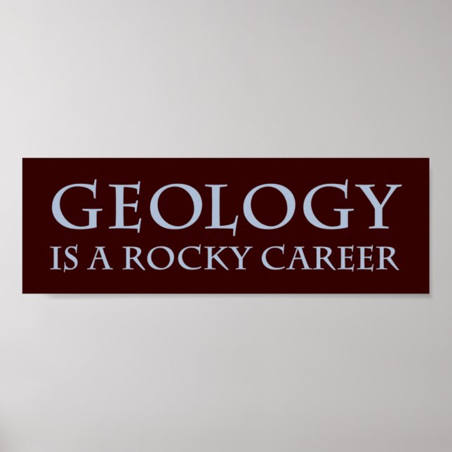 Geology: Rocky Career Poster (Front)