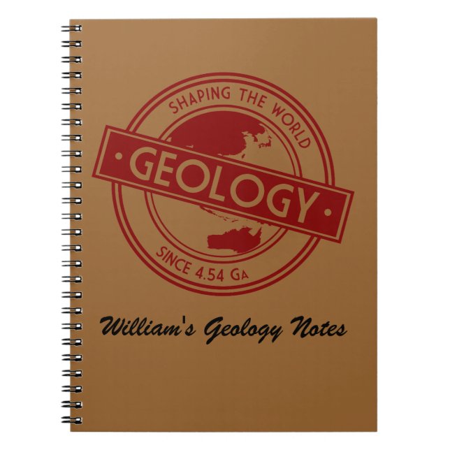 Geology- Shaping the World Logo (Asia/Australia) Spiral Notebook (Front)