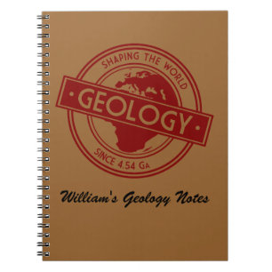 Geology- Shaping the World Logo (Europe) Spiral Notebook