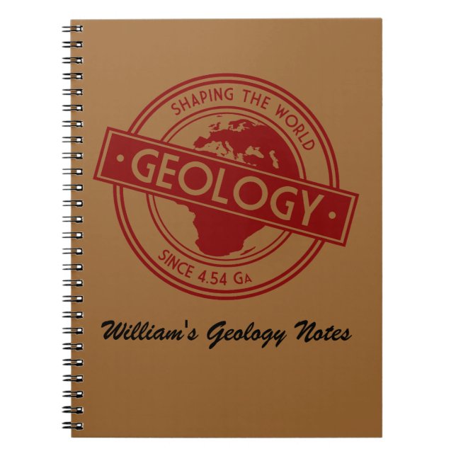 Geology- Shaping the World Logo (Europe) Spiral Notebook (Front)