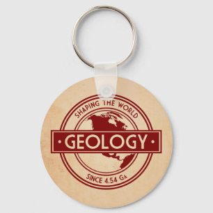 Geology- Shaping the World Logo (North America) Key Ring