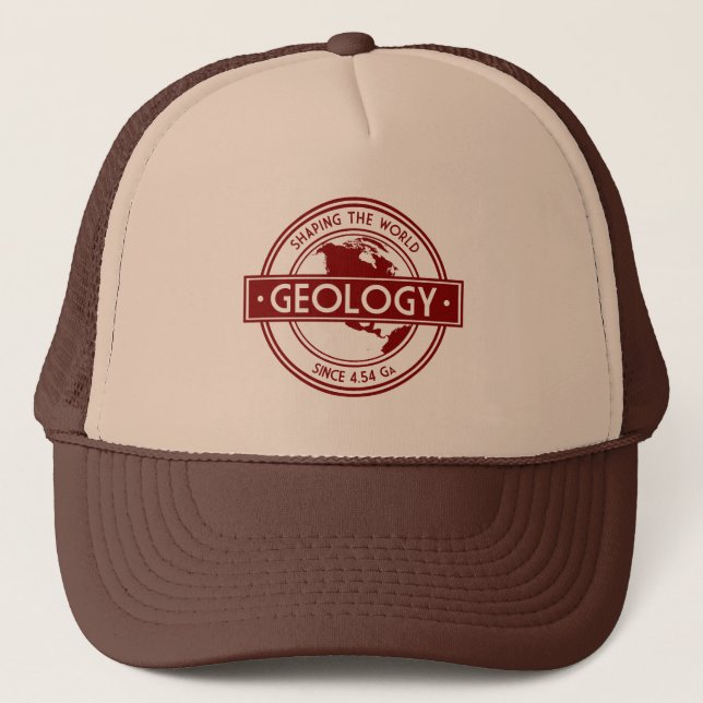 Geology- Shaping the World Logo (North America) Trucker Hat (Front)