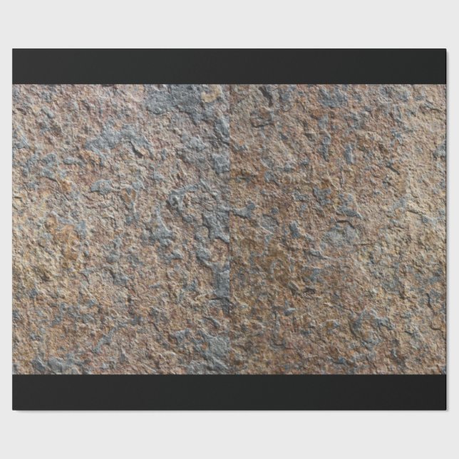 Geology Slate Stone Rustic Texture for Geologists Wrapping Paper (Seam)