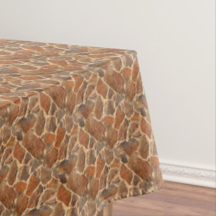Geology Stonewall Pattern Warm Golden Tablecloth