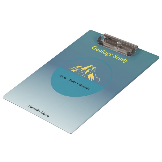 Geology Study Clipboard – Personalised (Angled)