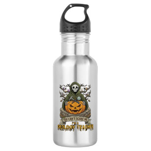 Geology Teacher You Cant Scare Me Halloween Skelet 532 Ml Water Bottle