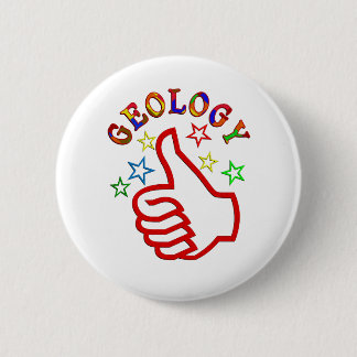 Geology Thumbs Up 6 Cm Round Badge