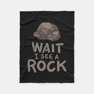 Geology - Wait I See A Rock Fleece Blanket
