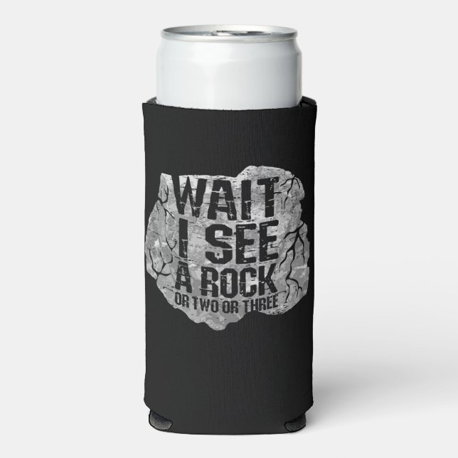 Geology - Wait I See A Rock Seltzer Can Cooler (Seltzer Front)