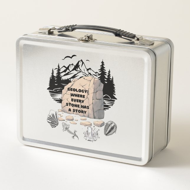  Geology: Where Every Stone Has A Story Metal Lunch Box (Front)