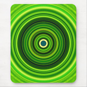 Geomagnetic Green Mandala-25436 Mouse Pad