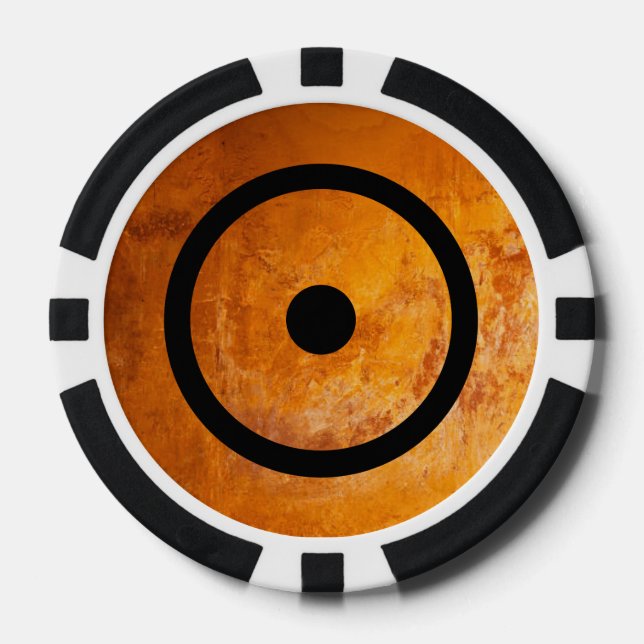 Geomantic Witch Stone Poker Chips (Front)