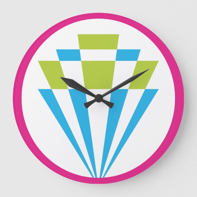 GEOMESKY DIAMOND BY MASANSER PIXELAT LARGE CLOCK (Front)