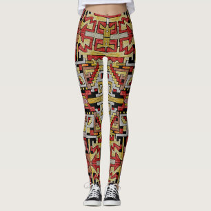 Geomethric Tribal/Ethnic Pattern Leggings