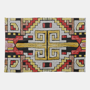 Geomethric Tribal/Ethnic Pattern Tea Towel