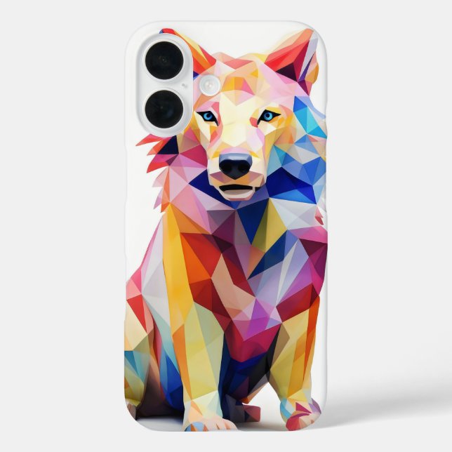 Geometical Colourful Dog Case-Mate iPhone Case (Back)