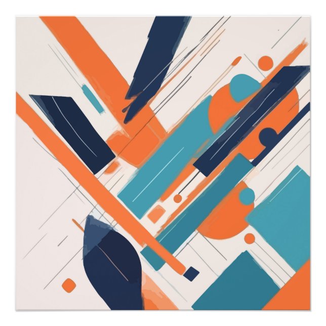 Geometría Atrevida Photo Print (Front)