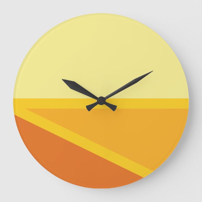 Geometria de Geomesky by Masanser Pixelat Large Clock (Front)