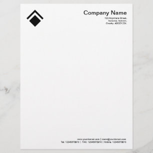 Geometric 01 - Black Letterhead Template