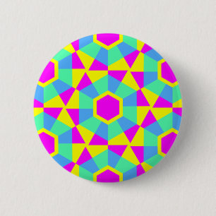 Geometric 060614 (02) 6 cm round badge