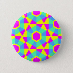 Geometric 060614 (02) 6 cm round badge