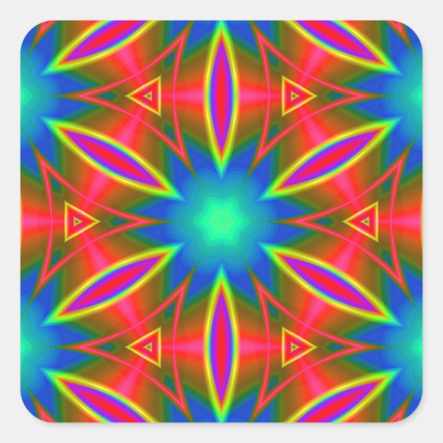 Geometric 160614 (01) square sticker (Front)