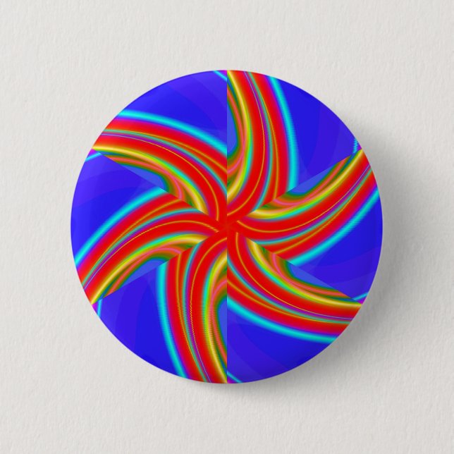 Geometric 160614 (04) 6 cm round badge (Front)