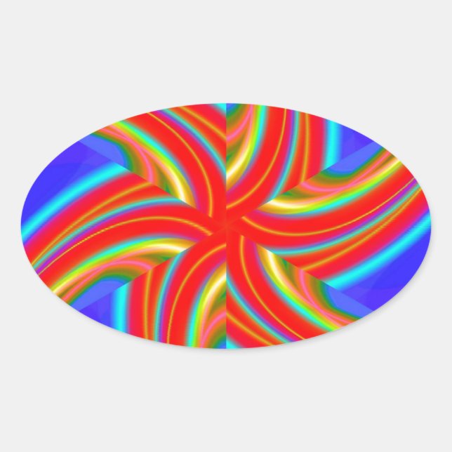 Geometric 160614 (04) oval sticker (Front)