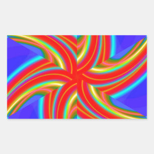 Geometric 160614 (04) rectangular sticker
