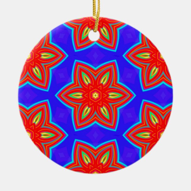 Geometric 160614 (05) ceramic tree decoration (Front)
