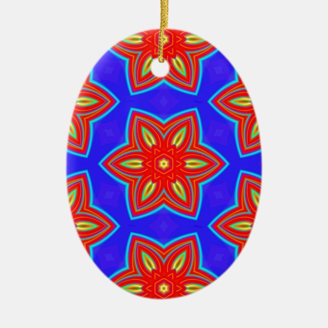 Geometric 160614 (05) ceramic tree decoration (Front)