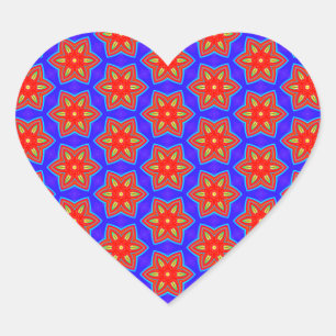 Geometric 160614 (05) heart sticker