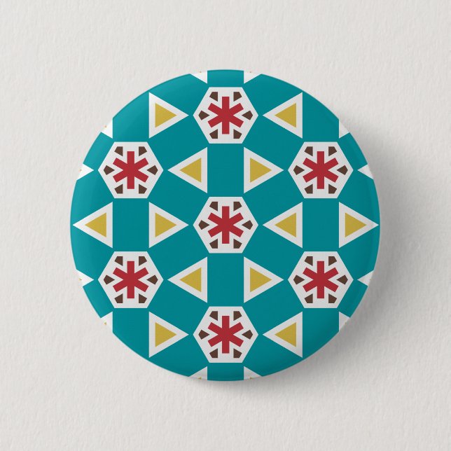 Geometric 230614 (01) 6 cm round badge (Front)