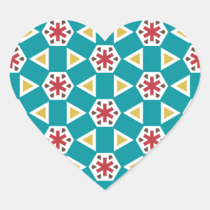 Geometric 230614 (01) heart sticker