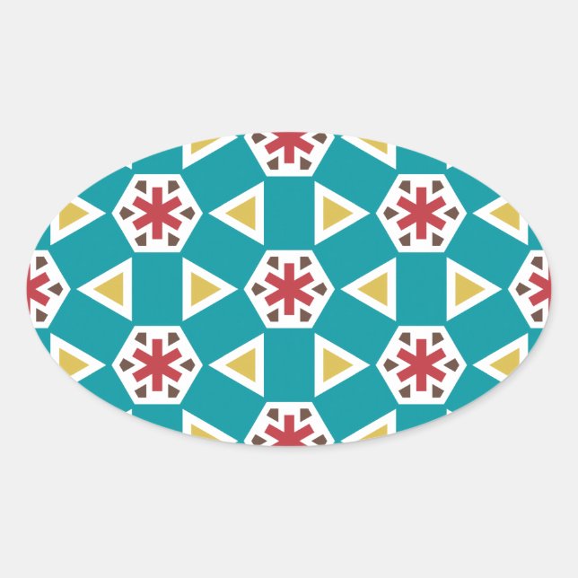 Geometric 230614 (01) oval sticker (Front)