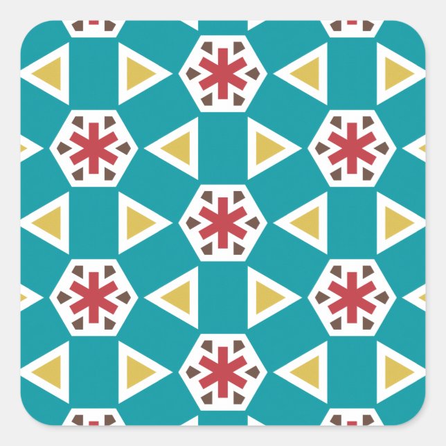 Geometric 230614 (01) square sticker (Front)