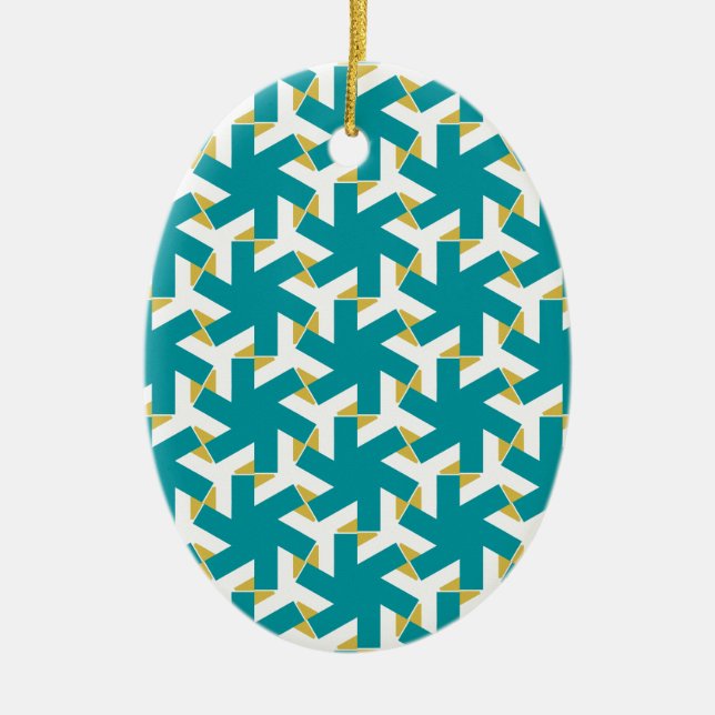 Geometric 230614 (03) ceramic tree decoration (Front)