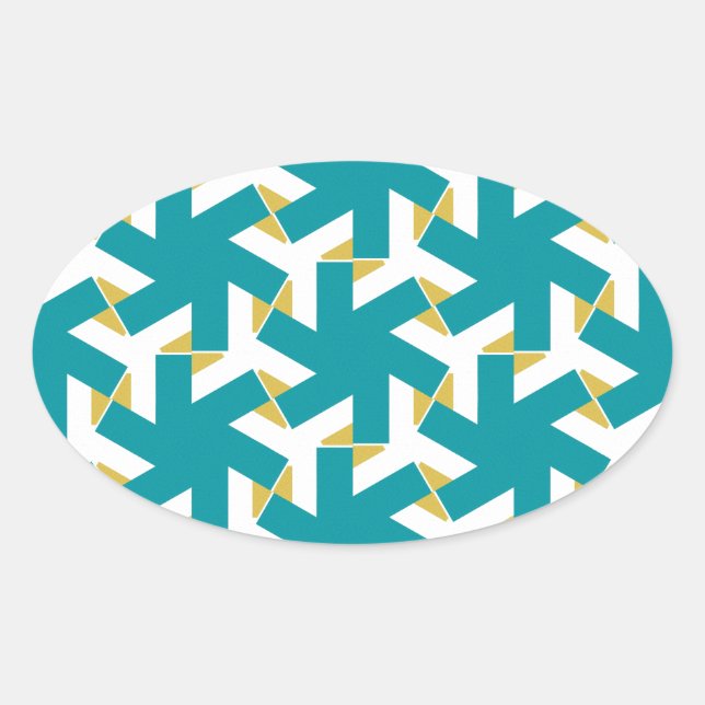 Geometric 230614 (03) oval sticker (Front)