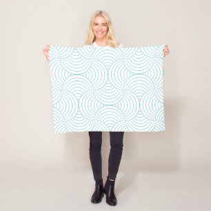 geometric #2 fleece blanket