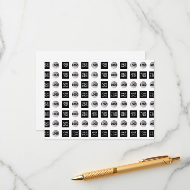 Geometric 2 Logo Pattern Design Enclosure Card (Front/Back In Situ)