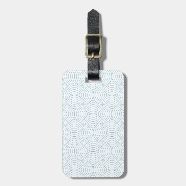 geometric #2 luggage tag (Front Vertical)