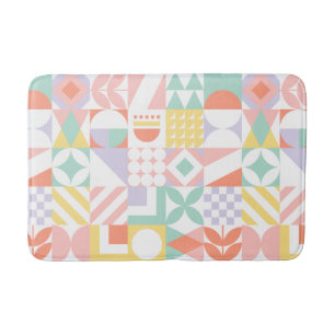 geometric #32 bath mat