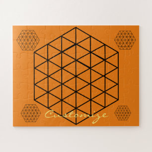 Geometric 3-D Cube Thunder_Cove Jigsaw Puzzle