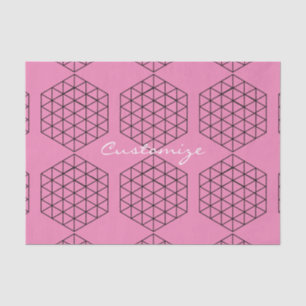 Geometric 3-D Cube Thunder_Cove Tissue Paper