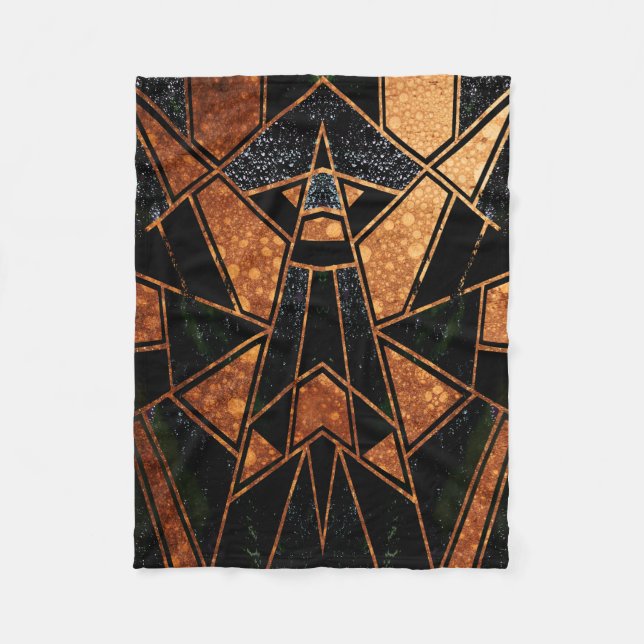 Geometric #856 fleece blanket (Front)